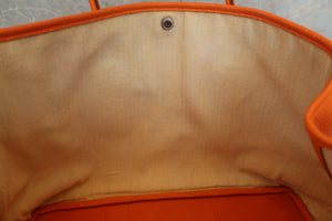 HERMES GARDEN PARTY PM Negonda leather Orange □O刻印 Tote bag 500100207