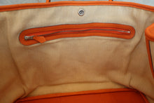 将图片加载到图库查看器，HERMES GARDEN PARTY PM Negonda leather Orange □O刻印 Tote bag 500100207
