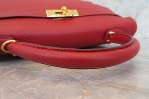 HERMES／エルメス ケリー35 トリヨンクレマンス ルージュヴィフ □H刻印 ショルダーバッグ 700020107