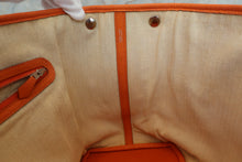 将图片加载到图库查看器，HERMES GARDEN PARTY PM Negonda leather Orange □O刻印 Tote bag 500100207
