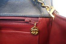 Load image into Gallery viewer, CHANEL  Diana matelasse chain shoulder bag Lambskin Navy/Gold hadware Shoulder bag 800070144
