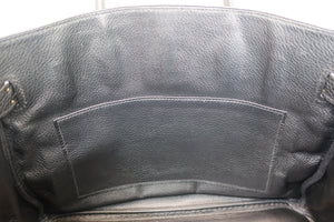 HERMES BIRKIN 30 Togo leather Black □K Engraving Hand bag 700090206