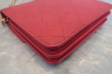 Load image into Gallery viewer, CHANEL CC mark chain wallet Caviar skin Pink/Gold hadware Shoulder bag 700120136
