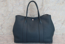 Load image into Gallery viewer, HERMES GARDEN PARTY PM Negonda leather Blue de presse T Engraving Tote bag 600060082

