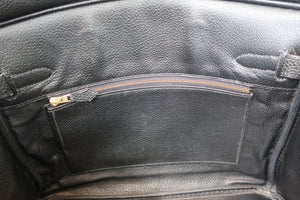 HERMES BIRKIN 30 Togo leather Black □K Engraving Hand bag 700090206