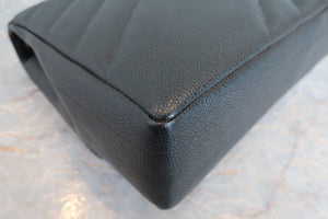 CHANEL/シャネル バイアスステッチチェーンショルダーバッグ キャビアスキン ブラック/ゴールド金具 ショルダーバッグ 700060200