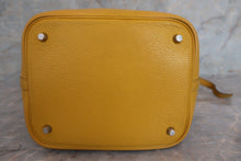 Load image into Gallery viewer, HERMES PICOTIN MM Clemence leather Jaune Hand bag 500090295
