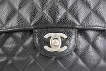 画像をギャラリービューアに読み込む, CHANEL/シャネル マトラッセＷフラップＷチェーンショルダーバッグ キャビアスキン ブラック/シルバー金具 ショルダーバッグ 800100070
