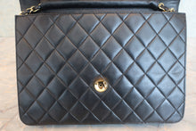 画像をギャラリービューアに読み込む, CHANEL/シャネル マトラッセプッシュロックチェーンショルダーバッグ ラムスキン ブラック/ゴールド金具 ショルダーバッグ 800070117
