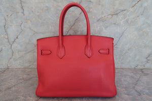 HERMES／エルメス バーキン30 トリヨンクレマンス ブーゲンビリア □M刻印 ハンドバッグ 700040119
