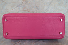 Load image into Gallery viewer, HERMES KELLY 32 Chevre myzore goatskim Fuschia pink □J Engraving Shoulder bag 700090216
