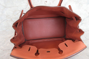 HERMES／エルメス バーキン30 トリヨンクレマンス ロージー □Q刻印 ハンドバッグ 700070181
