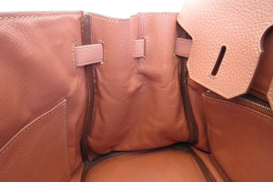 HERMES／エルメス バーキン30 トリヨンクレマンス ロージー □Q刻印 ハンドバッグ 700070181