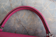 Load image into Gallery viewer, HERMES KELLY 32 Chevre myzore goatskim Fuschia pink □J Engraving Shoulder bag 700090216
