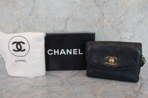 CHANEL/シャネル ビコローレウエストバッグ ラムスキン ブラック/ゴールド金具 ウエストバッグ 600070157