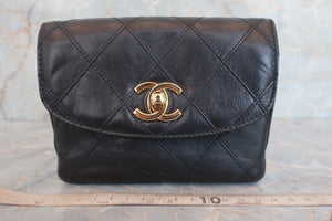 CHANEL Vicolore waist bag Lambskin Black/Gold hadware Waist bag 600070157