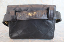 Load image into Gallery viewer, CHANEL Vicolore waist bag Lambskin Black/Gold hadware Waist bag 600070157
