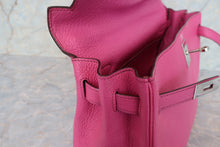 Load image into Gallery viewer, HERMES KELLY 32 Chevre myzore goatskim Fuschia pink □J Engraving Shoulder bag 700090216

