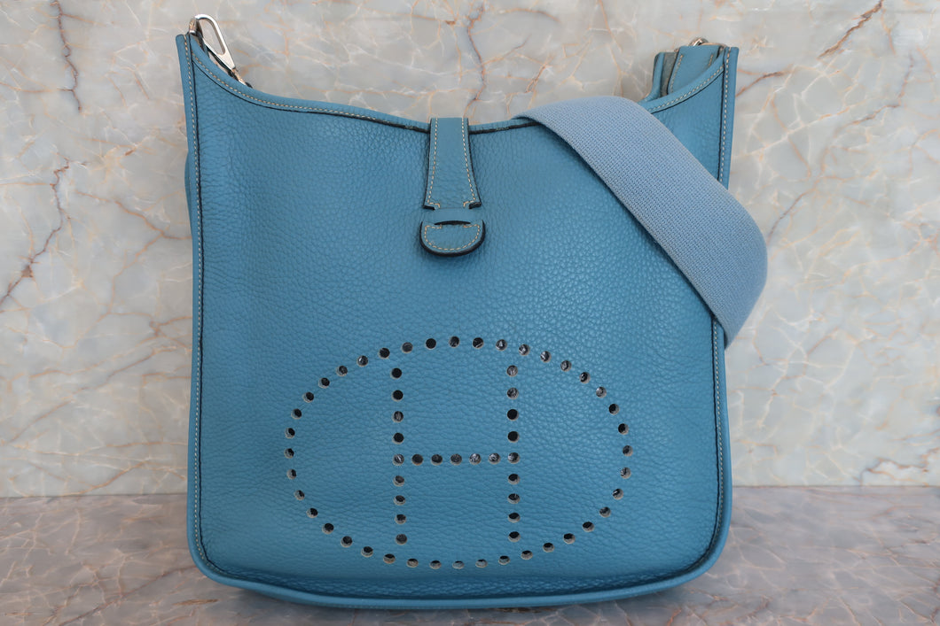 HERMES／エルメス エブリン2GM トリヨンクレマンス ブルージーン □H刻印 ショルダーバッグ 700080208