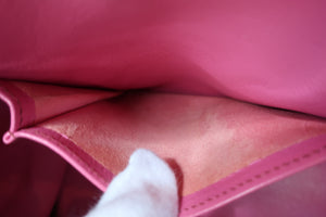 HERMES KELLY 32 Chevre myzore goatskim Fuschia pink □J Engraving Shoulder bag 700090216