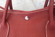 Load image into Gallery viewer, HERMES  GARDEN PARTY PM Negonda leather Rouge H □O Engraving Tote bag 700010025
