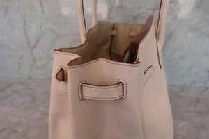 HERMES／エルメス バーキン40 トリヨンクレマンス ベージュ □E刻印 ハンドバッグ 700060118