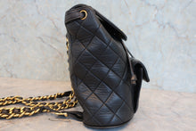 Load image into Gallery viewer, CHANEL Matelasse chain back pack  Lambskin Black/Gold hadware Back pack 800080237
