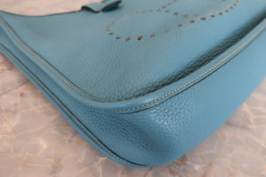 HERMES／エルメス エブリン2GM トリヨンクレマンス ブルージーン □H刻印 ショルダーバッグ 700080208