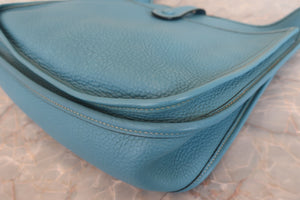 HERMES／エルメス エブリン2GM トリヨンクレマンス ブルージーン □H刻印 ショルダーバッグ 700080208