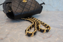 Load image into Gallery viewer, CHANEL Matelasse chain back pack  Lambskin Black/Gold hadware Back pack 800080237
