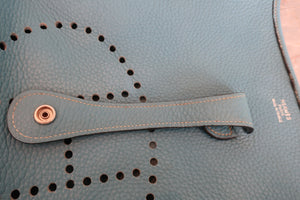 HERMES／エルメス エブリン2GM トリヨンクレマンス ブルージーン □H刻印 ショルダーバッグ 700080208