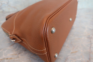 HERMES／BOLIDE 31 Clemence leather Gold □K Engraving Shoulder bag 700090142