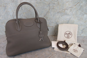 HERMES／エルメス ボリード35 トリヨンクレマンス エタン □P刻印 ショルダーバッグ 700070260