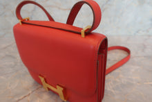 Load image into Gallery viewer, HERMES CONSTANCE3 MINI Tadlakt lether Rouge pivoine A Engraving Shoulder bag 700110065
