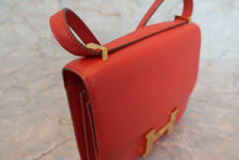 Load image into Gallery viewer, HERMES CONSTANCE3 MINI Tadlakt lether Rouge pivoine A Engraving Shoulder bag 700110065

