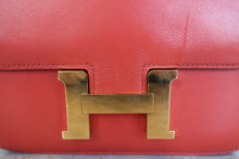 Load image into Gallery viewer, HERMES CONSTANCE3 MINI Tadlakt lether Rouge pivoine A Engraving Shoulder bag 700110065

