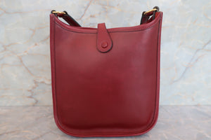 HERMES／エルメス エブリンTPM ボックスカーフ ルージュアッシュ □F刻印 ショルダーバッグ 700080209