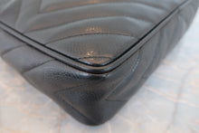 Load image into Gallery viewer, CHANEL CC mark fringe chain shoulder bag Caviar skin Black/Gold hadware Shoulder bag 800060049
