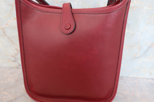 HERMES／エルメス エブリンTPM ボックスカーフ ルージュアッシュ □F刻印 ショルダーバッグ 700080209