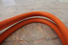 将图片加载到图库查看器，HERMES BIRKIN 35 Clemence leather Orange □G刻印 Hand bag 800030028
