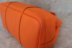 HERMES GARDEN PARTY PM Negonda leather Orange □O刻印 Tote bag 600010106