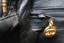 Load image into Gallery viewer, CHANEL CC mark fringe chain shoulder bag Caviar skin Black/Gold hadware Shoulder bag 800060049
