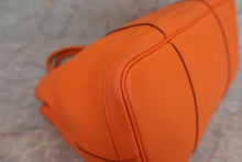 将图片加载到图库查看器，HERMES GARDEN PARTY PM Negonda leather Orange □O刻印 Tote bag 600010106

