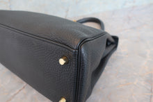 Load image into Gallery viewer, HERMES KELLY 28 Clemence leather Black □R Engraving Shoulder bag 700100040
