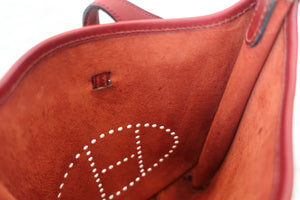 HERMES／エルメス エブリンTPM ボックスカーフ ルージュアッシュ □F刻印 ショルダーバッグ 700080209