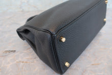 Load image into Gallery viewer, HERMES KELLY 28 Clemence leather Black □R Engraving Shoulder bag 700100040
