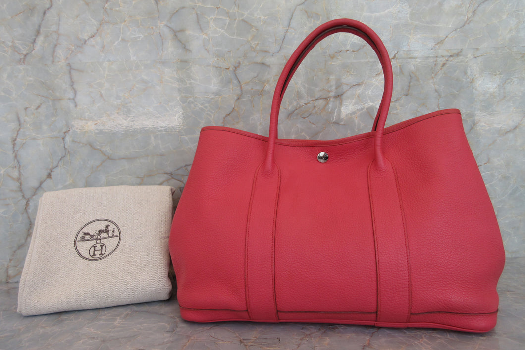 HERMES  GARDEN PARTY PM Negonda leather Bougainvillier □N刻印 Tote bag 700070180