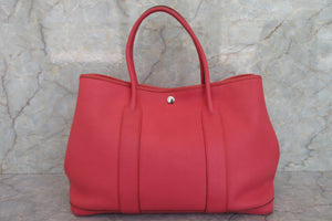 HERMES  GARDEN PARTY PM Negonda leather Bougainvillier □N刻印 Tote bag 700070180