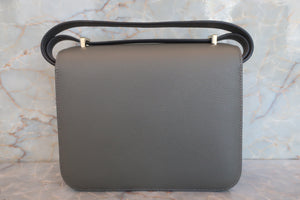 HERMES／エルメス コンスタンス3 ミニ エバーカラー ヴェールグリス/ホワイト B刻印 ショルダーバッグ 700060210