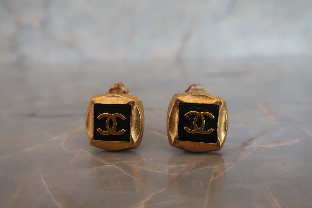 CHANEL/シャネル ココマークイヤリング 金メッキ ゴールド イヤリング 700070114
